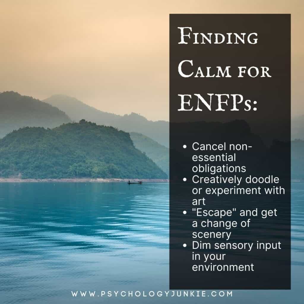 Calming tips for ENFPs
