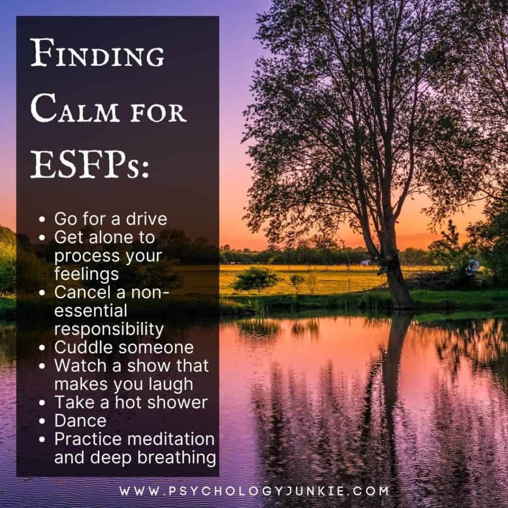 Finding calm for ESFPs