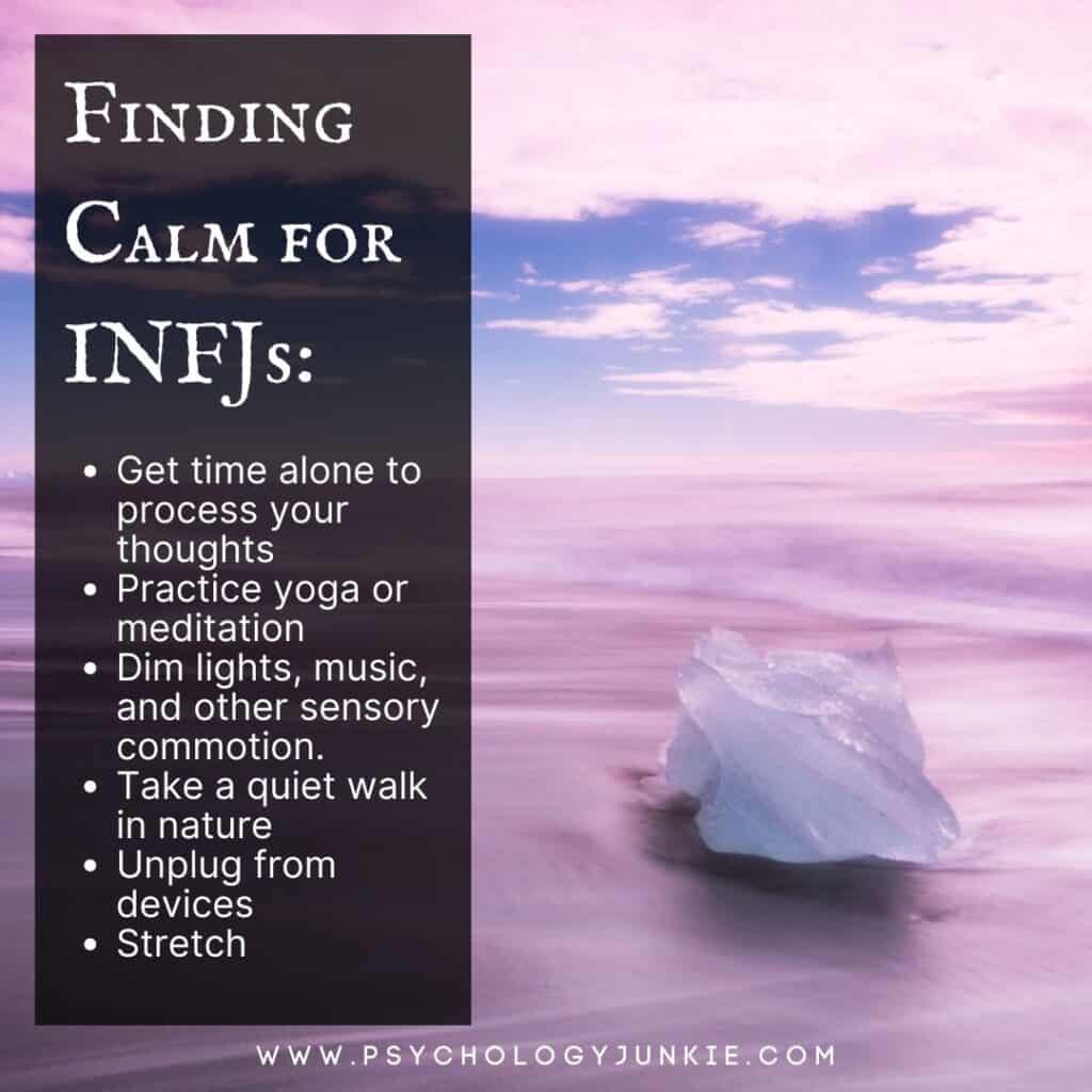 Finding calm for INFJs