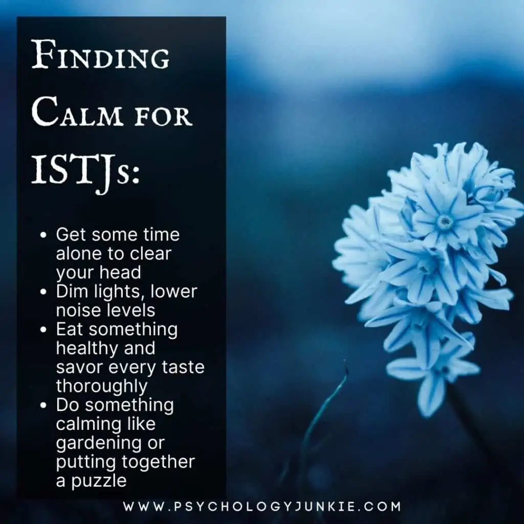 Finding calm for ISTJs
