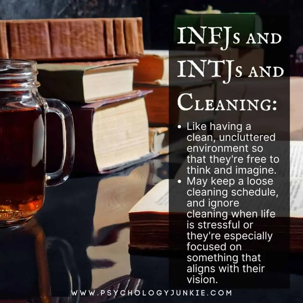 INFJs and INTJs and cleaning