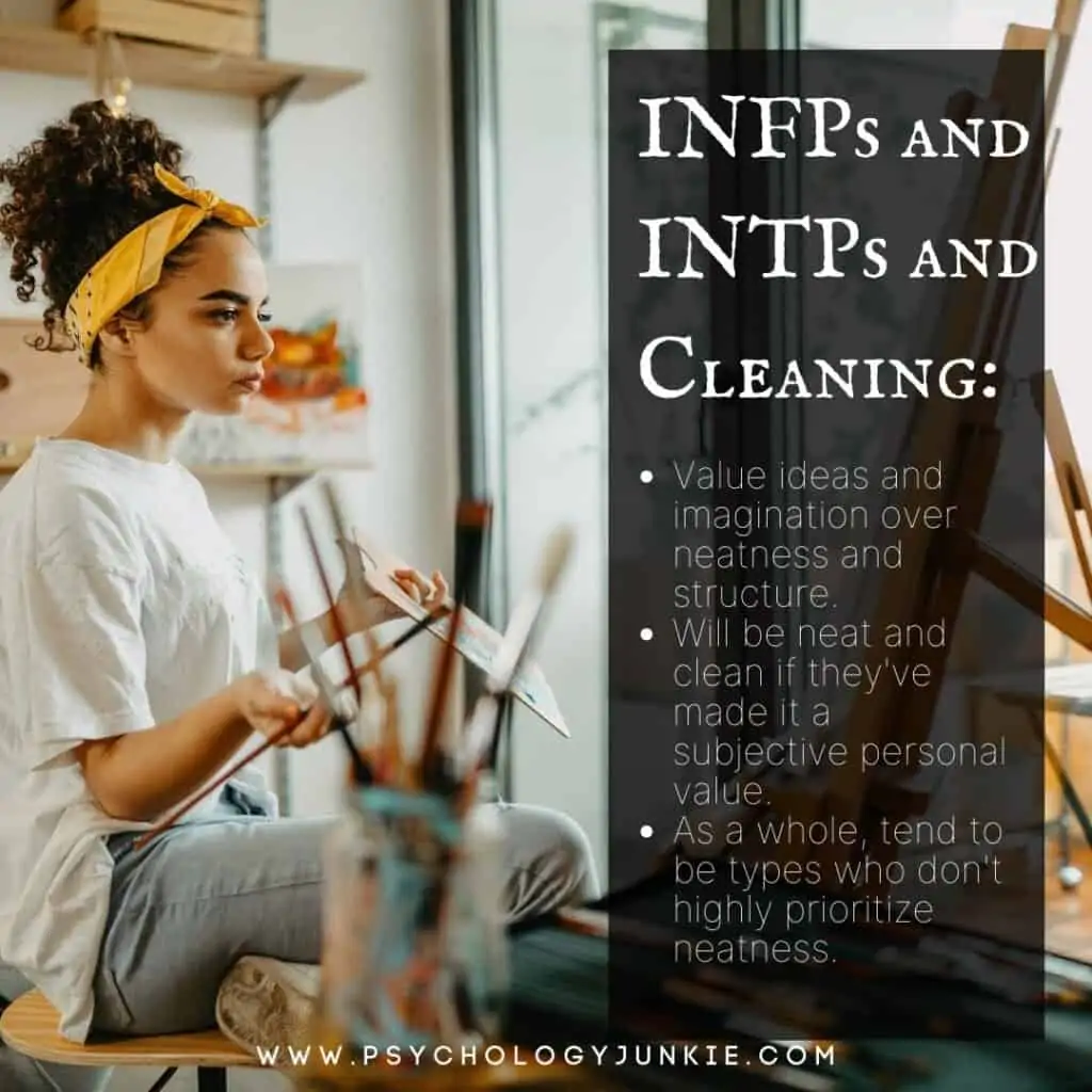 INFPs and INTPs and cleaning
