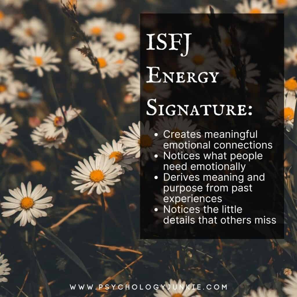 ISFJ Energy