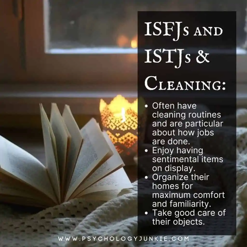 ISFJs and ISTJs and cleaning