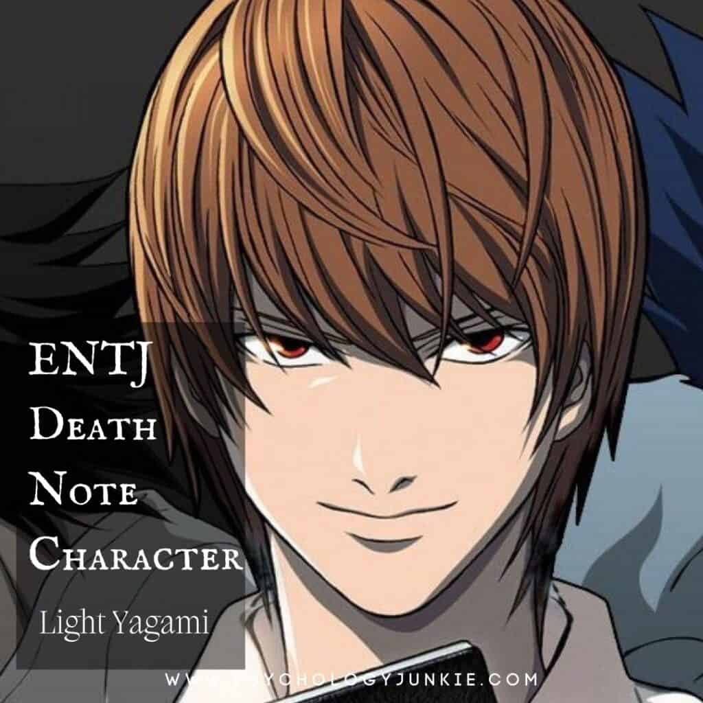 Light Yagami ENTJ Character from Death Note