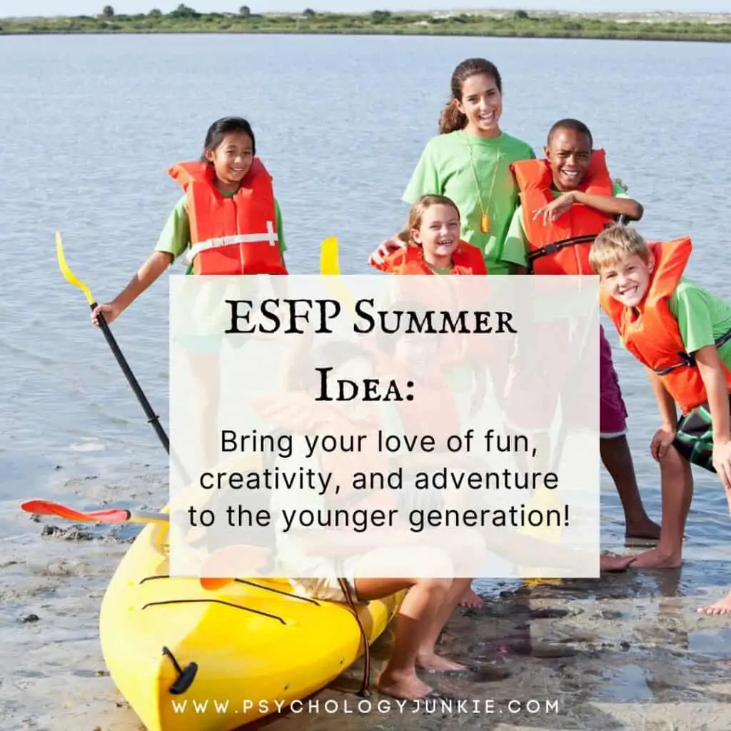 ESFP help kids learn and have fun