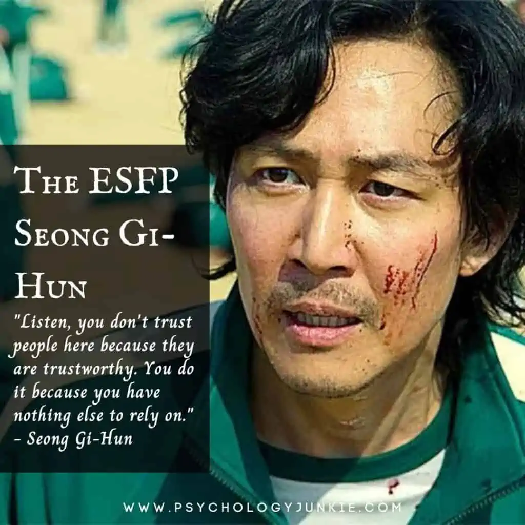 Seong Gi-Hun ESFP character Squid Games