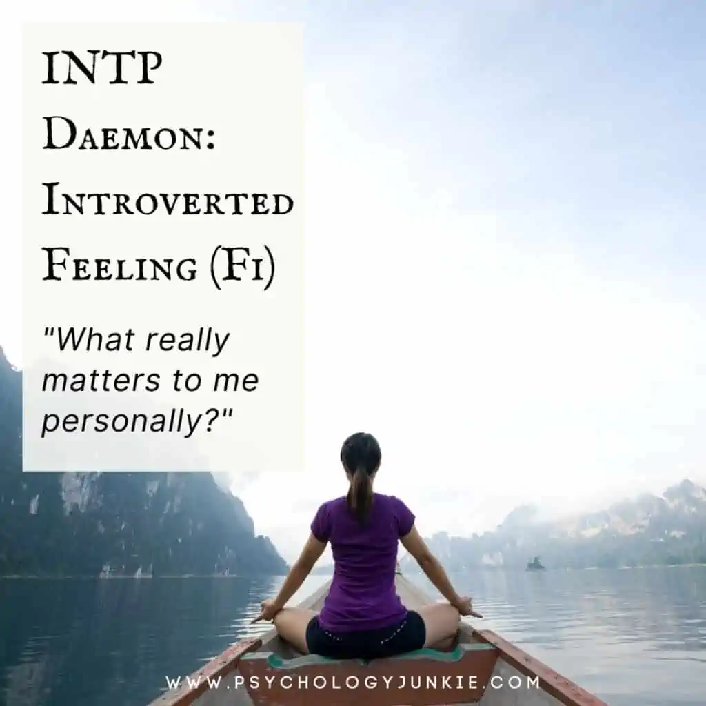 INTP Daemon Introverted Feeling (Fi)