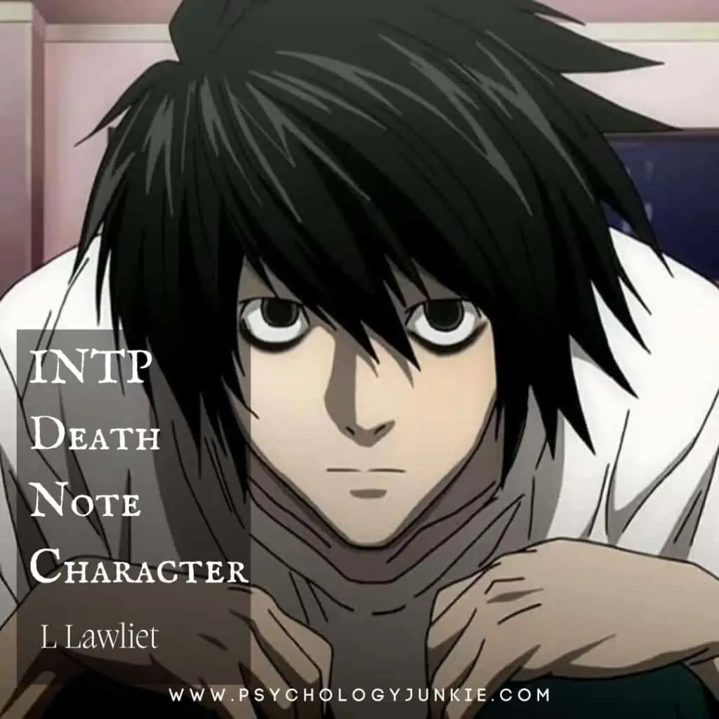 MBTI de personagens fictícios - Death Note não é o melhor anime
