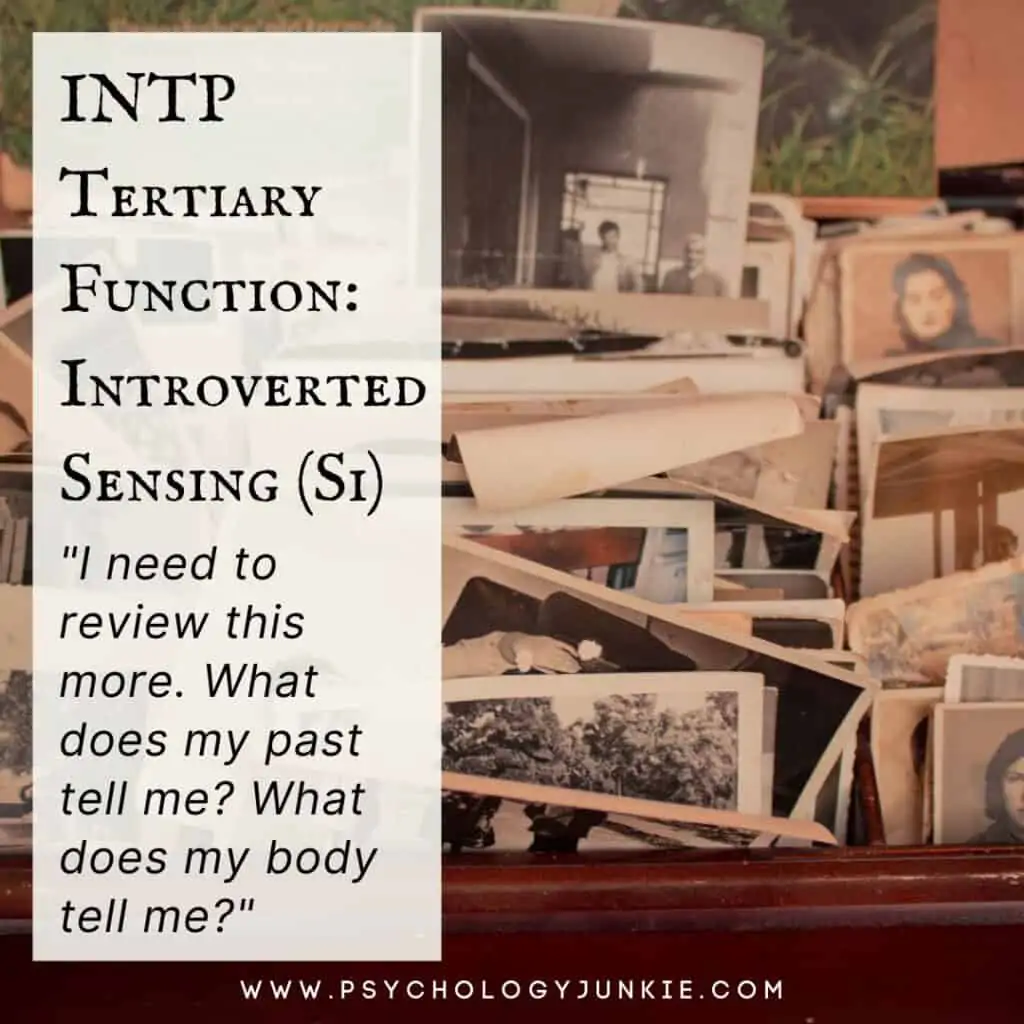 INTP Tertiary Function Introverted Sensing (Si)