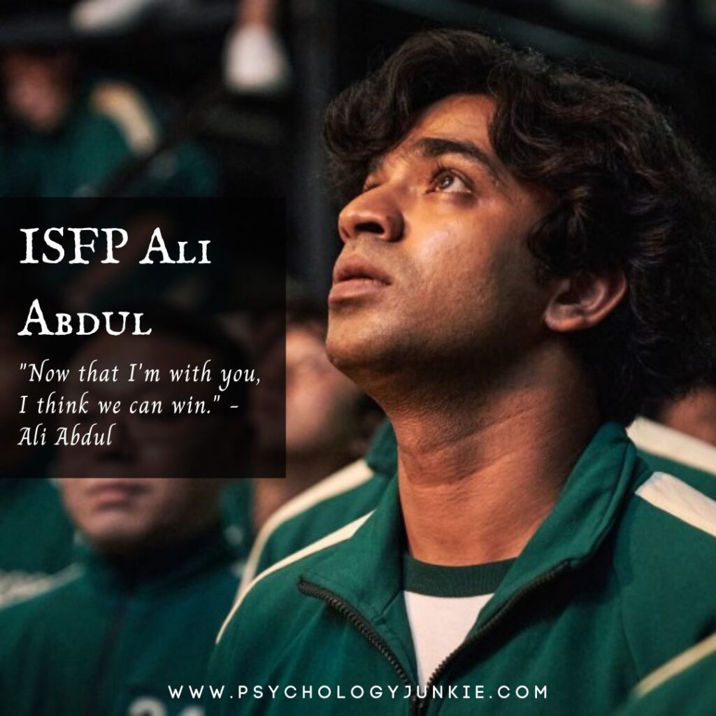 Ali Abdul, ISFP character in Squid Games