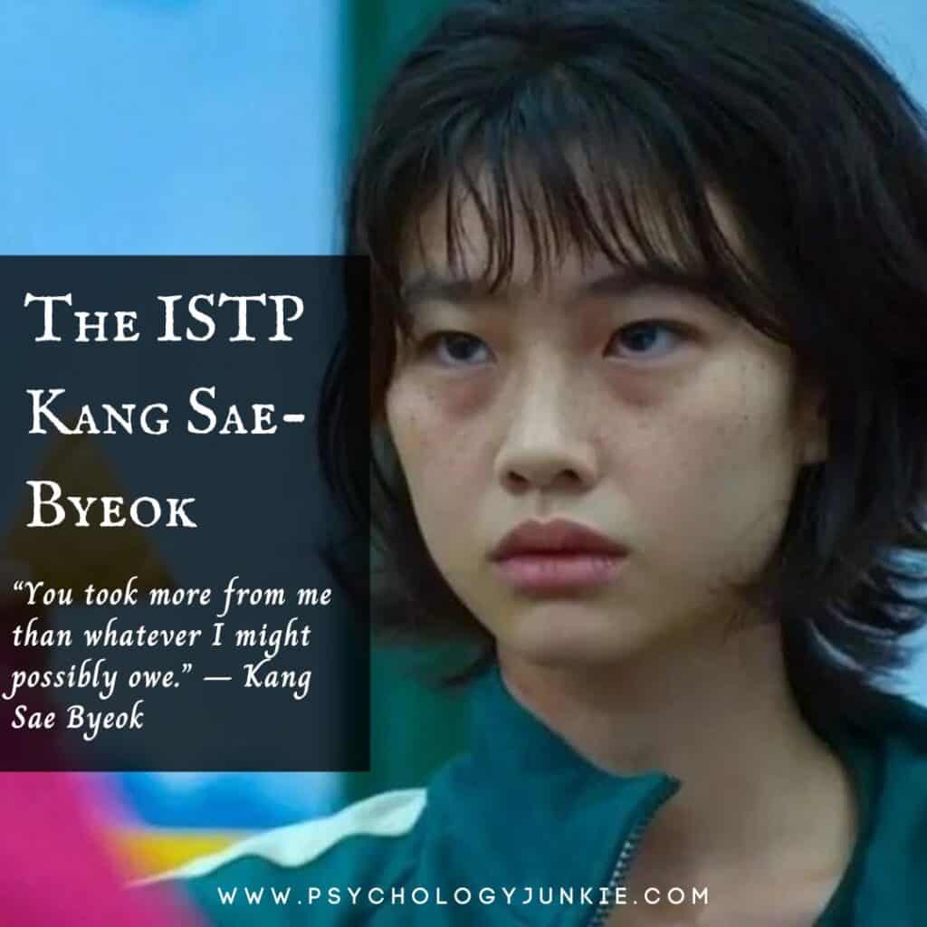 Kang Sae-Byeok character with ISTP personality type