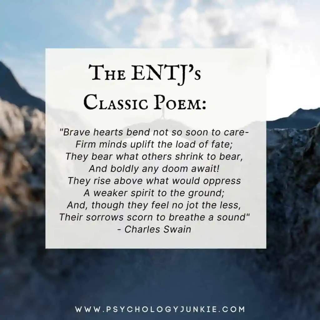 ENTJ classic poem