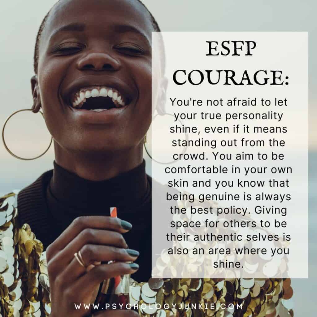 A look at ESFP courage