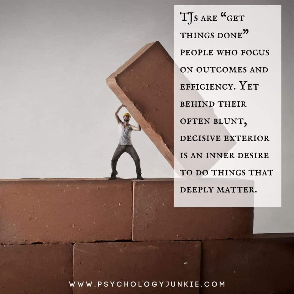ENTJ ESTJ INTJ ISTJ feelings
