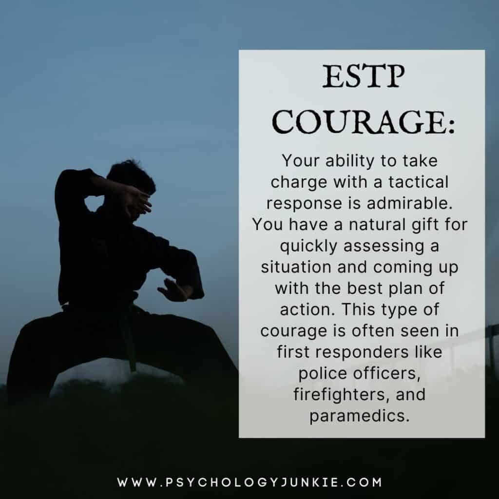 Understanding ESTP courage
