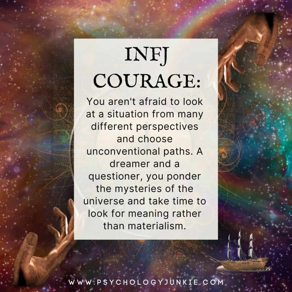 A look at INFJ courage