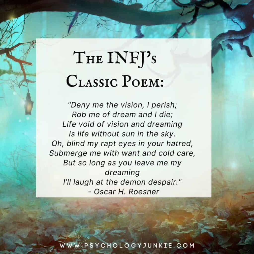 INFJ classic poem