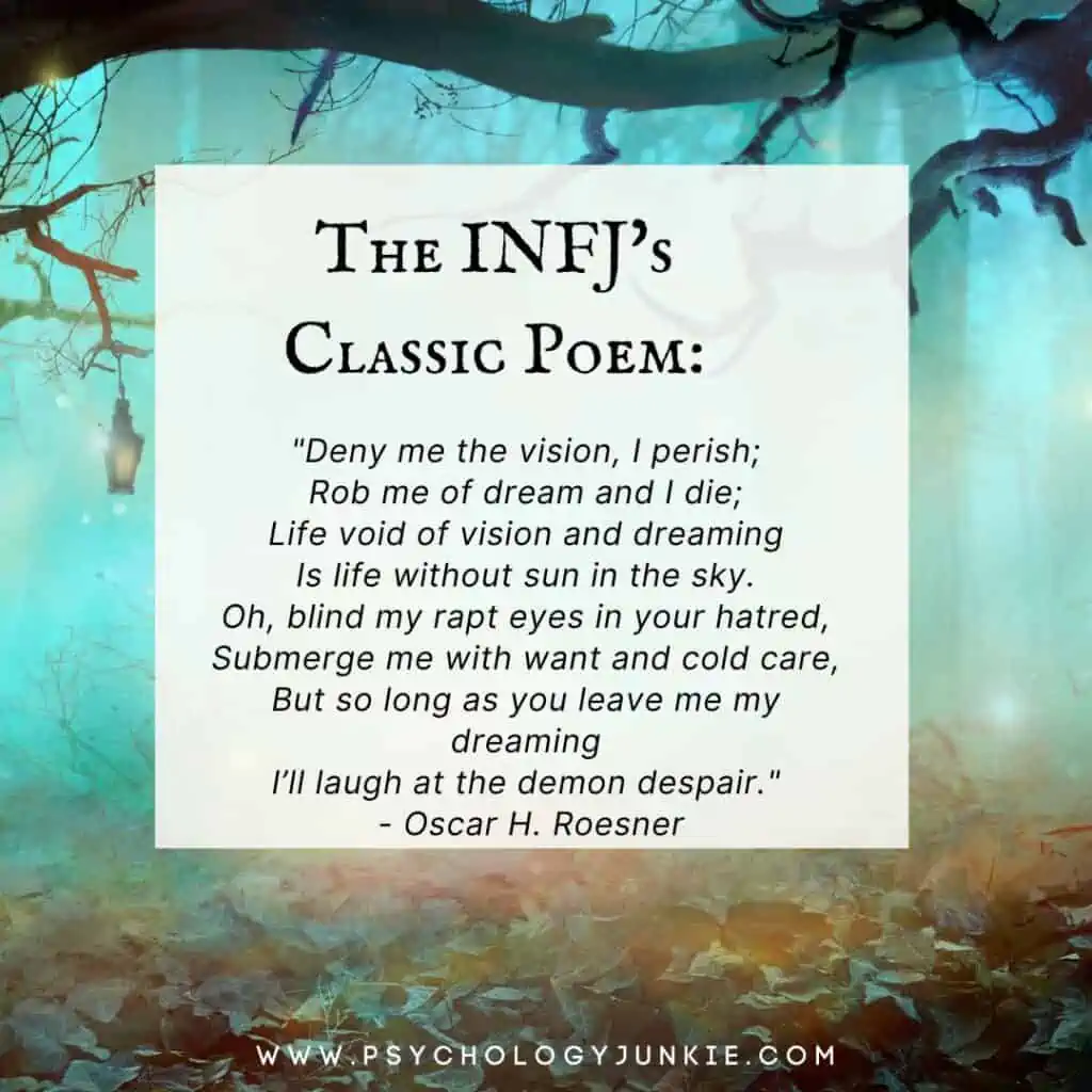 INFJ classic poem