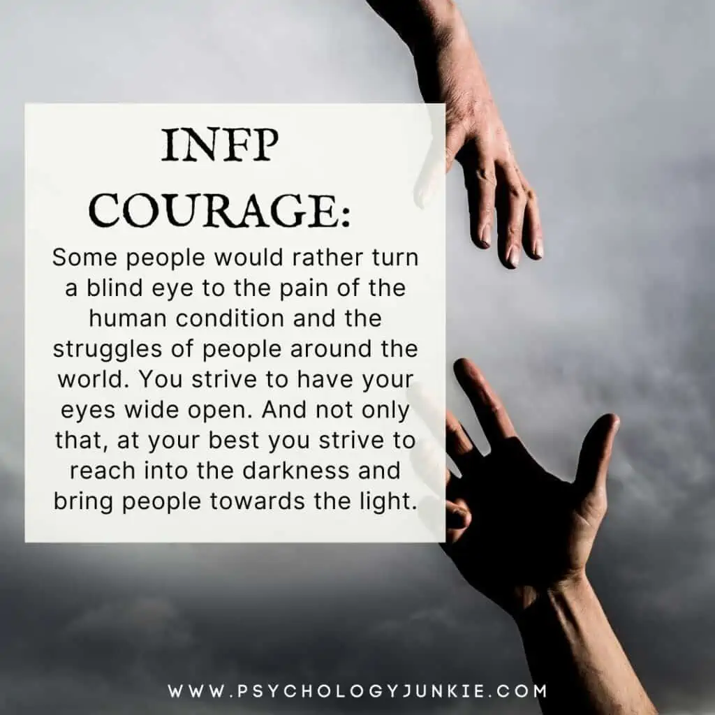 A look at INFP courage
