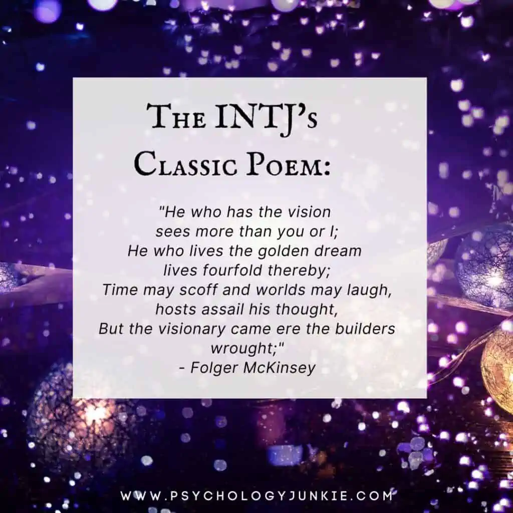 INTJ classic poem