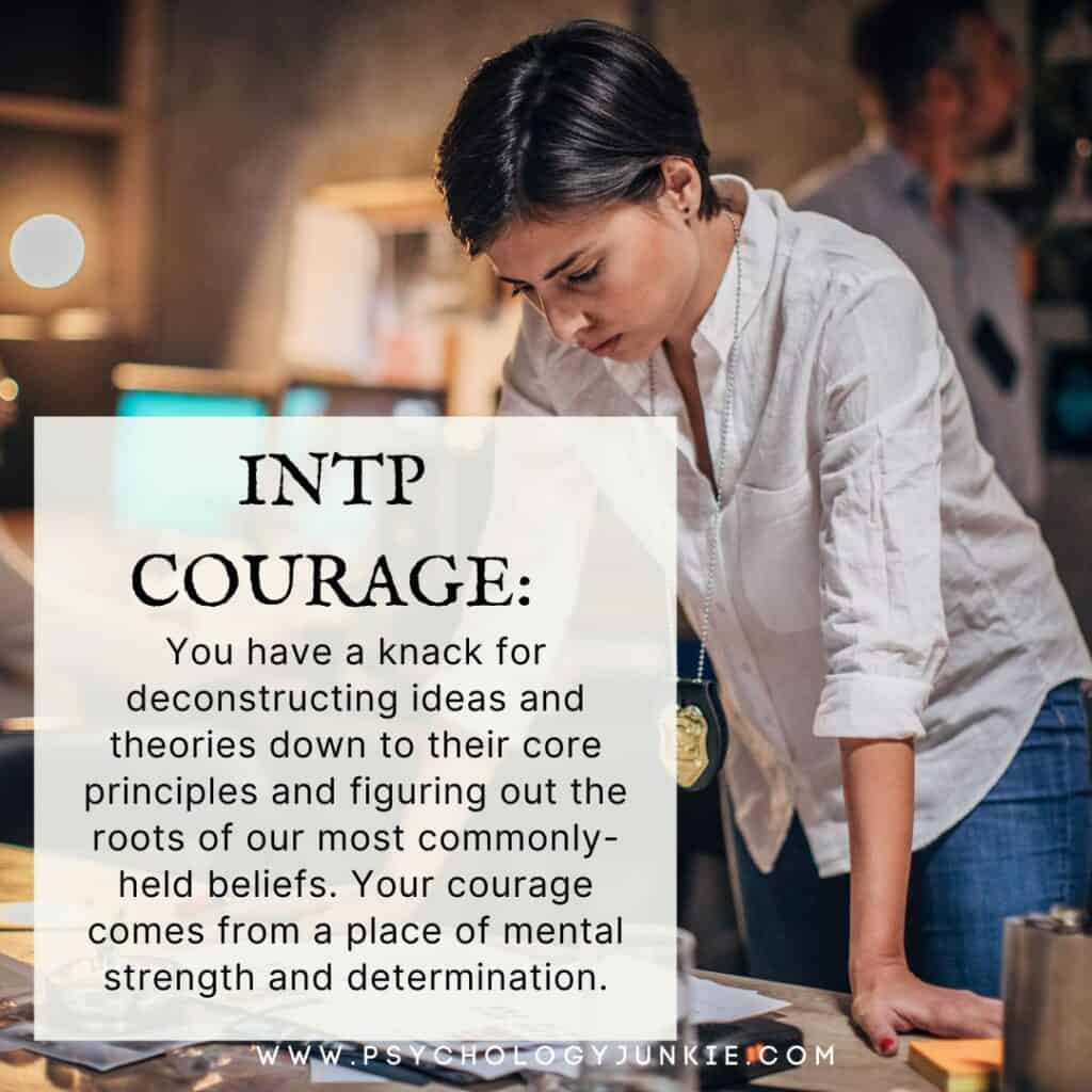 A look at INTP courage