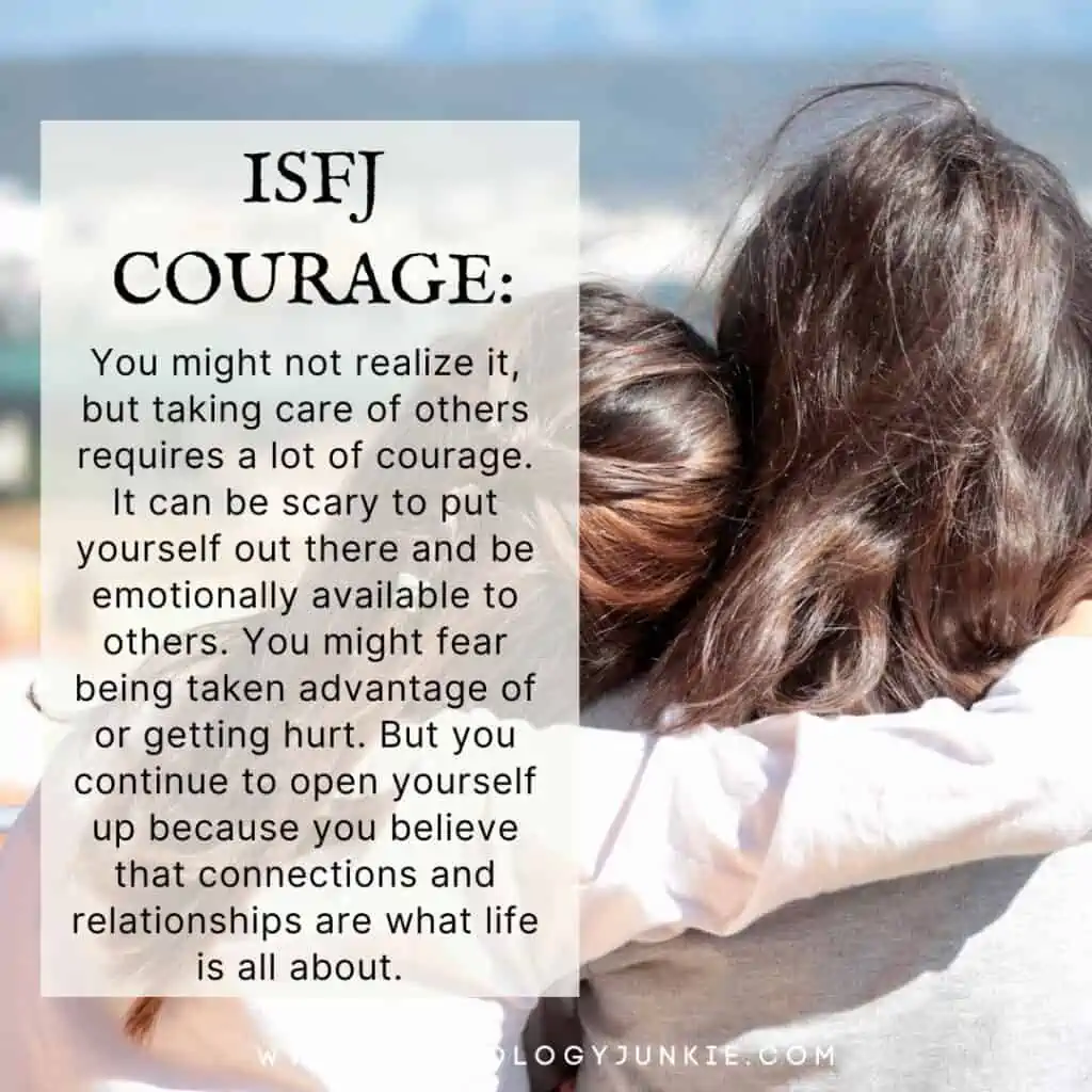 Understanding ISFJ courage