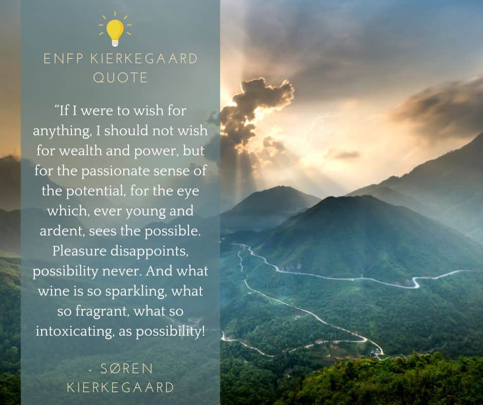 ENFP Kierkegaard Quote