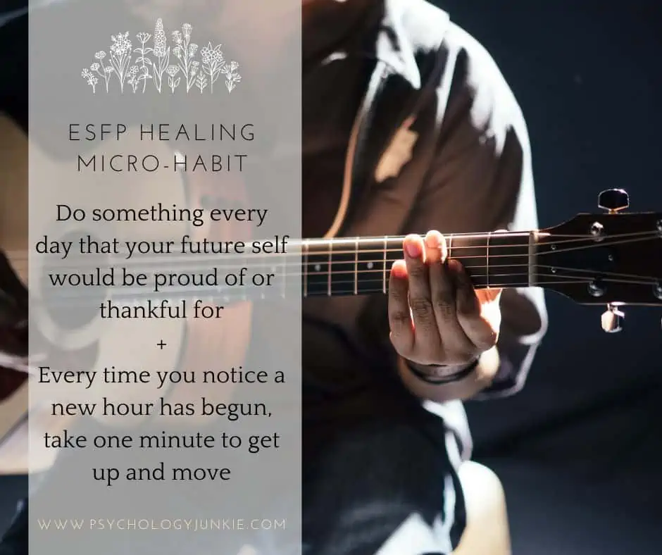 ESFP micro healing habit