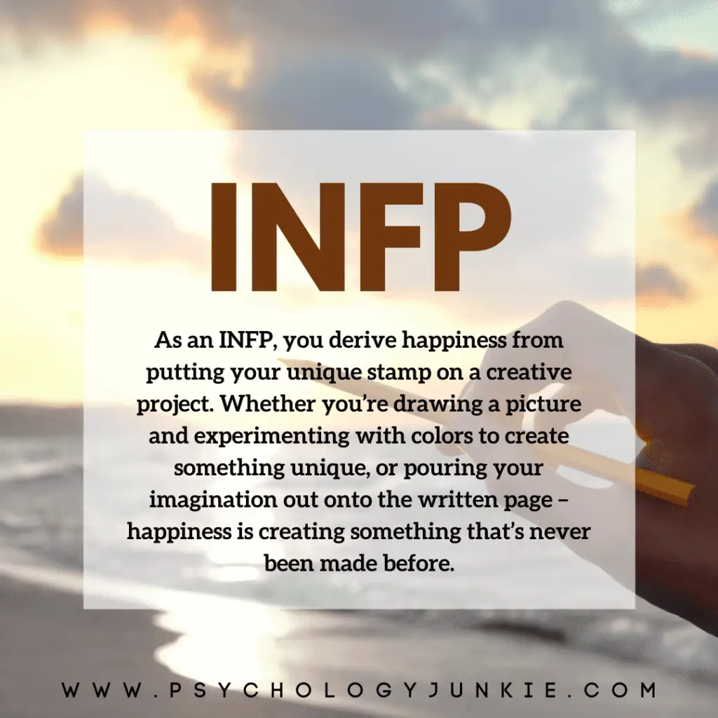 INFP; perfect way to describe how there are so many thoughts in my