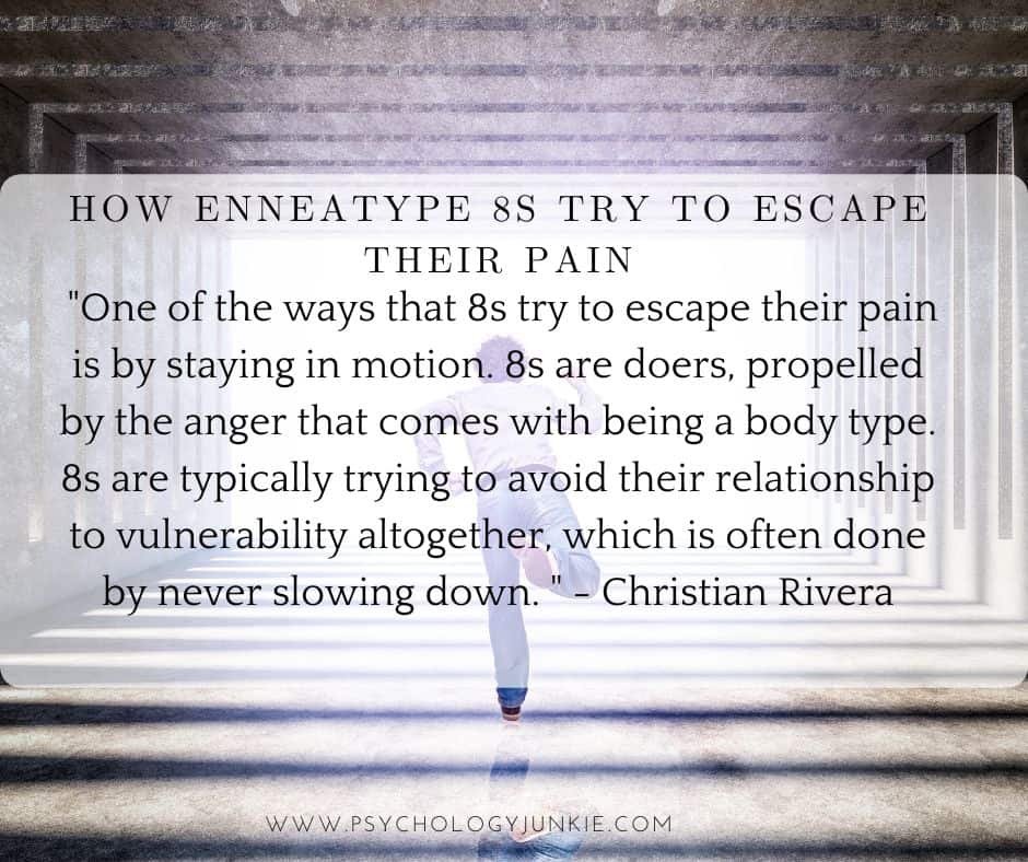 How Enneagram 8s Try to Escape Their Pain #Enneagram