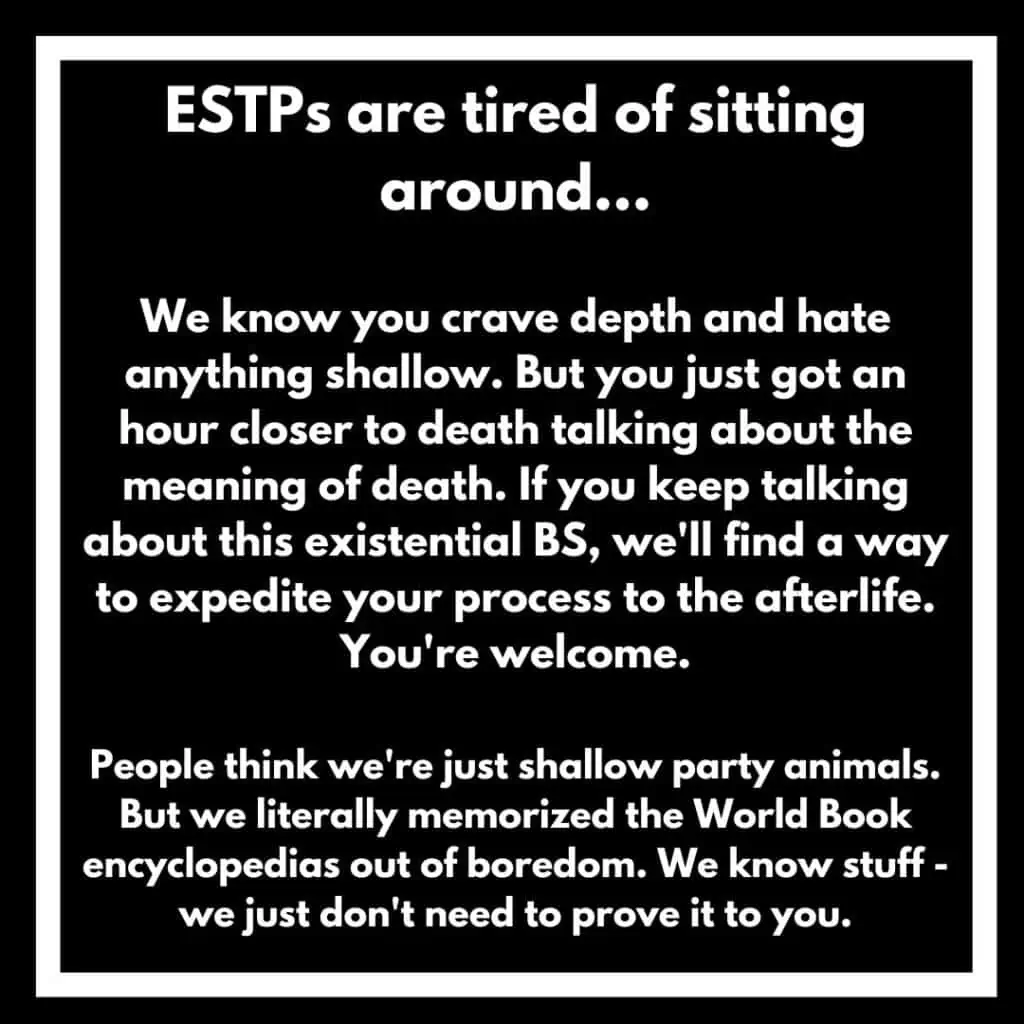 ESTP sad meme