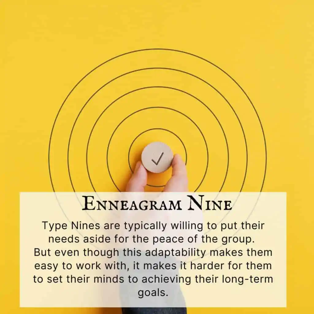 Enneagram Nines and self sabotage