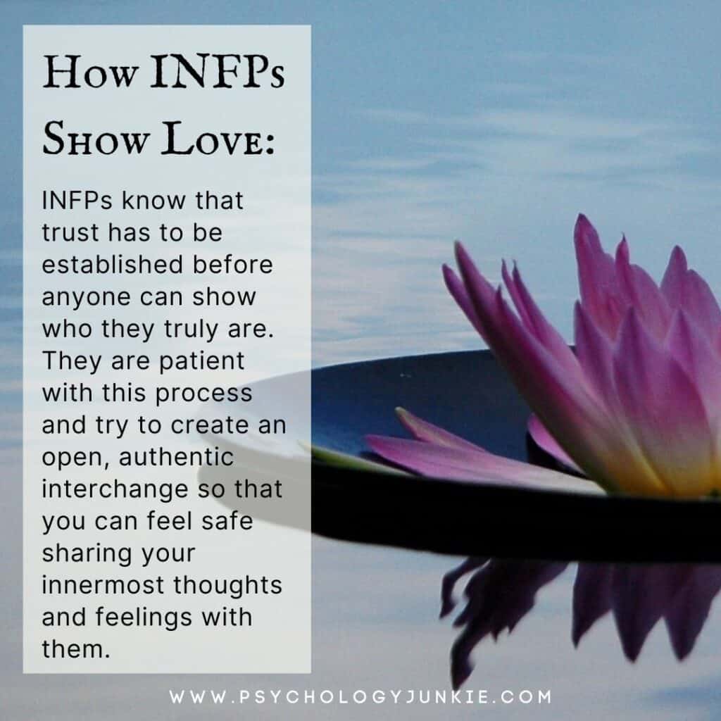 Some of the ways that INFPs show love