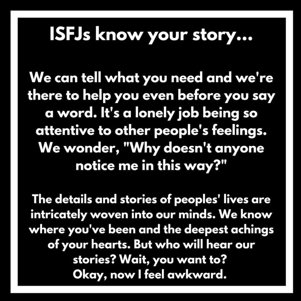 ISFJ sad meme