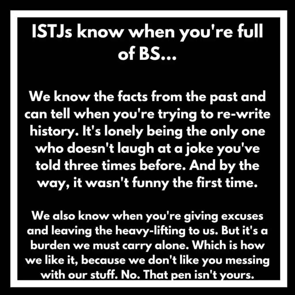 ISTJ sad meme