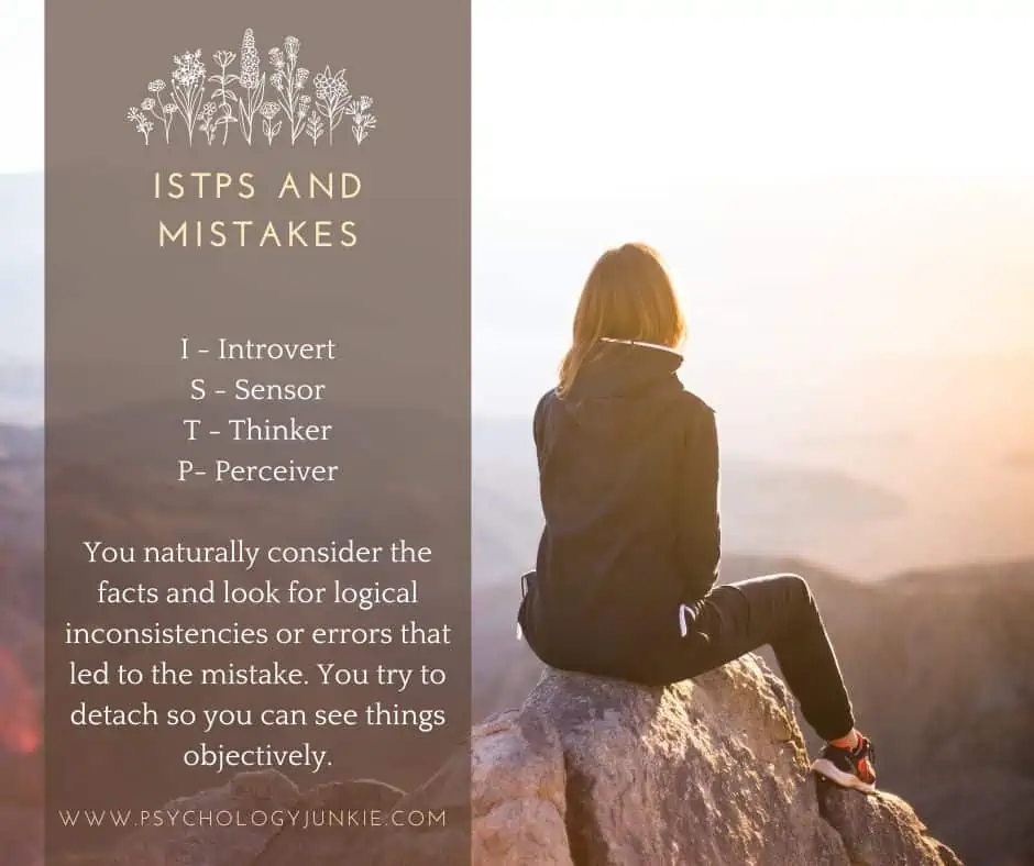 How ISTPs handle mistakes