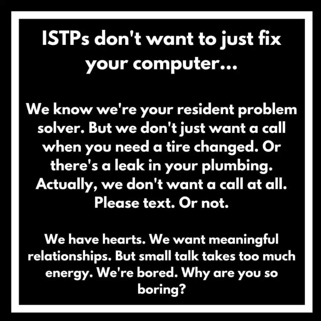 ISTP sad meme