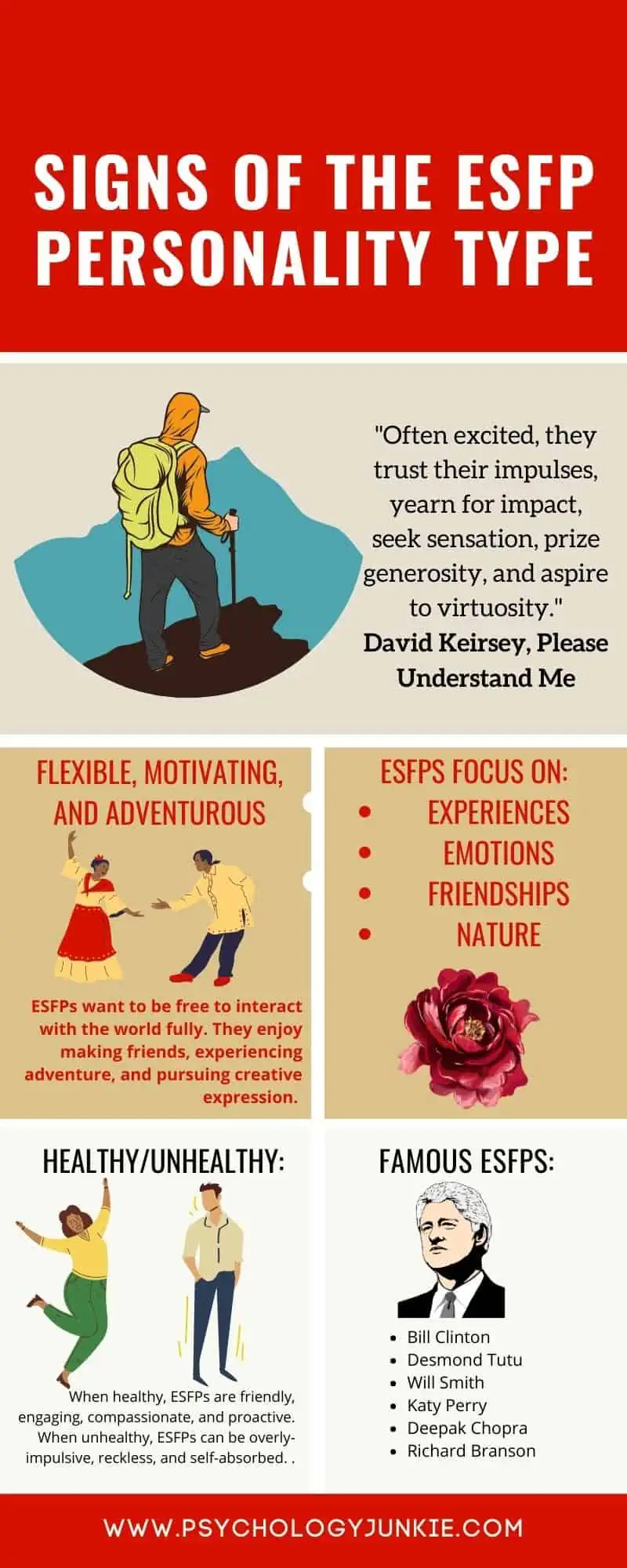 Discover the common traits of the ESFP personality type. #ESFP #MBTI #Personality
