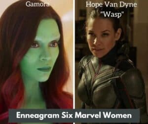 Enneagram 6 Marvel Ladies. Gamora and Hope Van Dyne