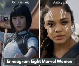 Enneagram 8 Marvel Women. Valkyrie and Xu Xialing