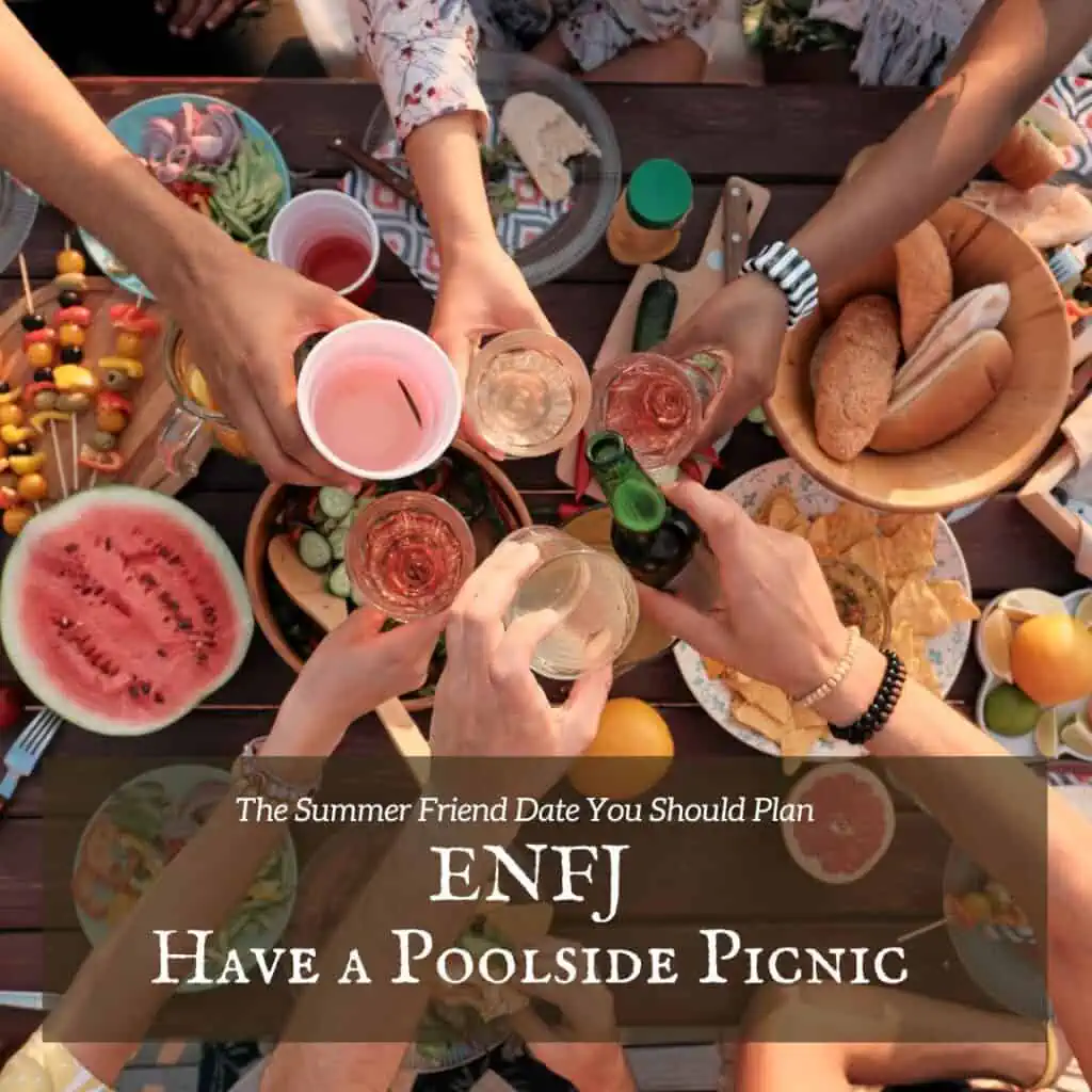 ENFJ poolside picnic