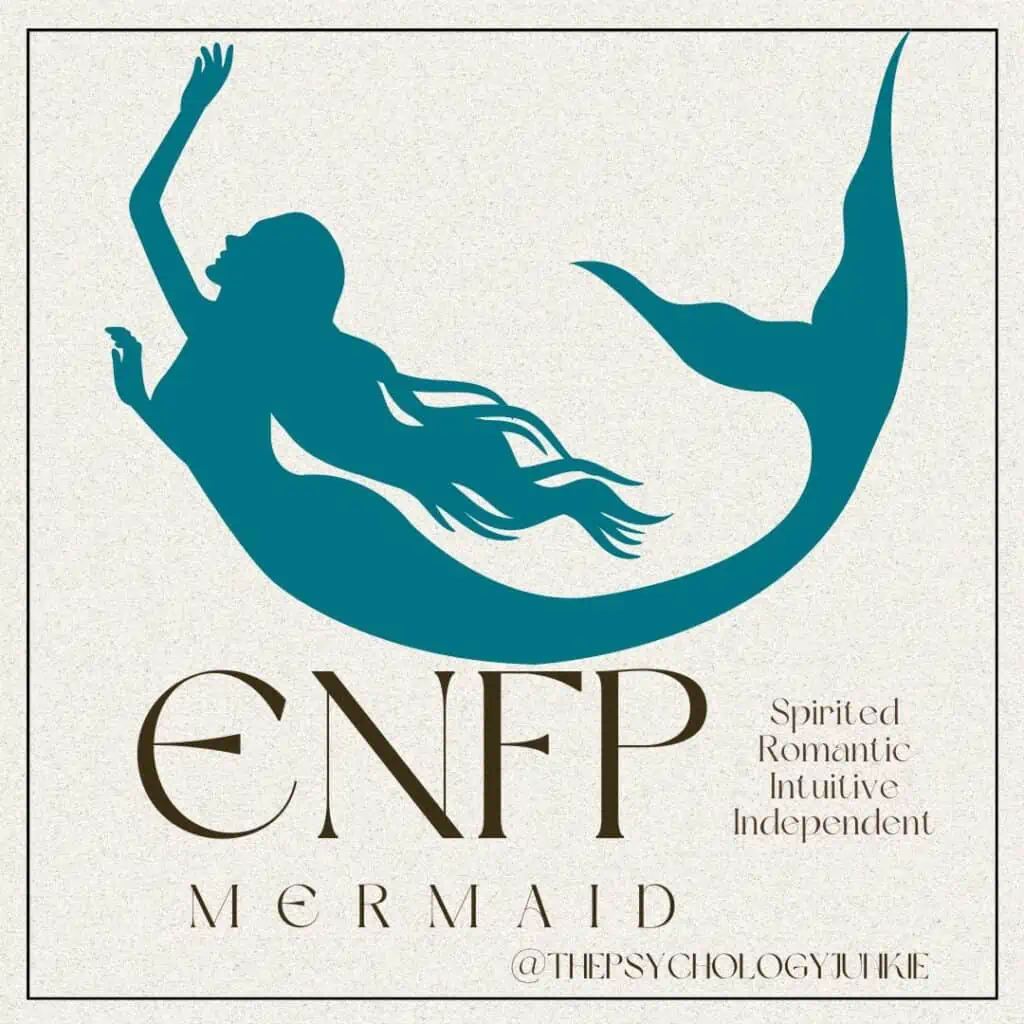 ENFP mythical creature is the mermaid or merman #ENFP
