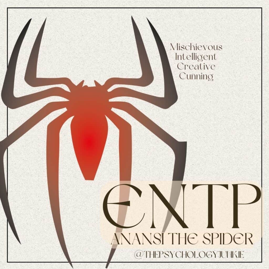 ENTP mythical creature is Anansi the Spider #ENTP