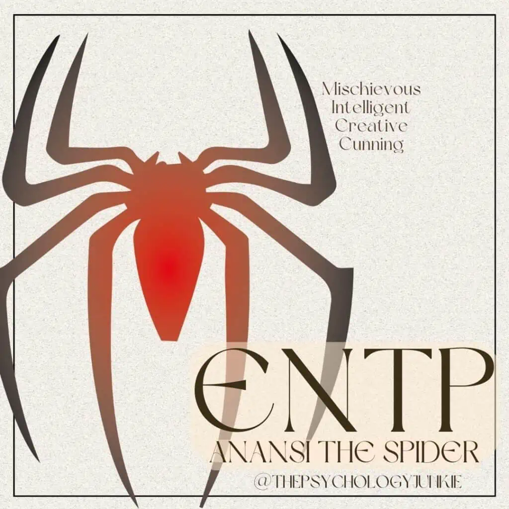 ENTP mythical creature is Anansi the Spider #ENTP