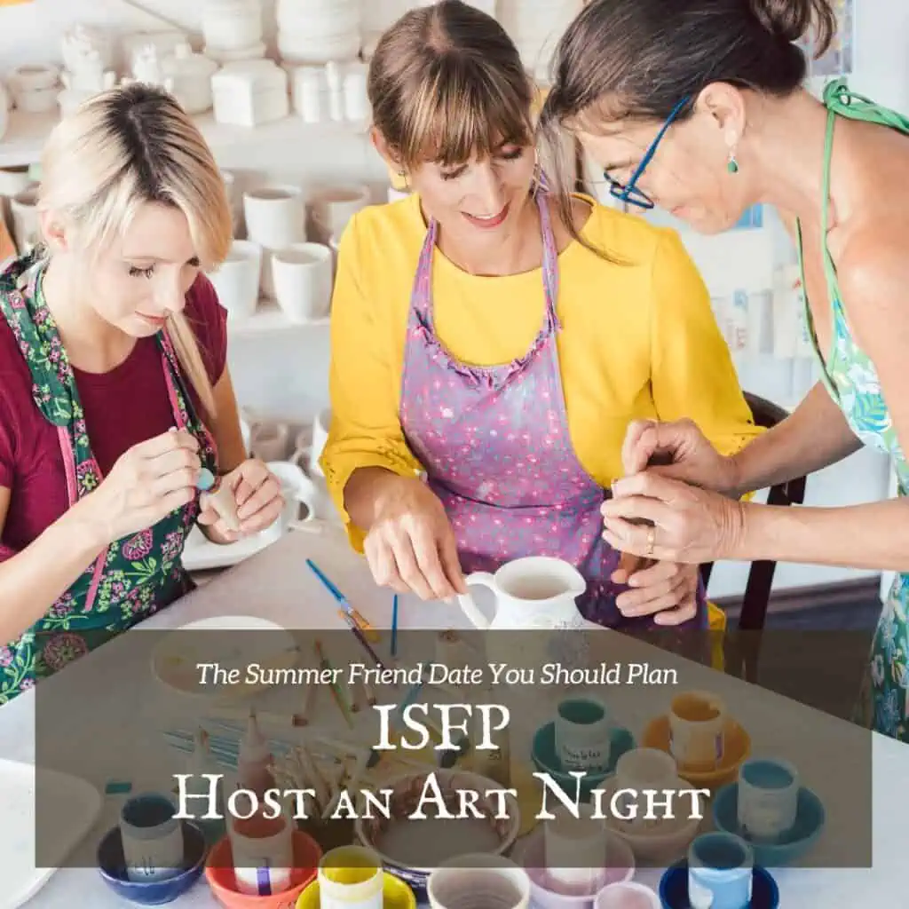 ISFP host an art night
