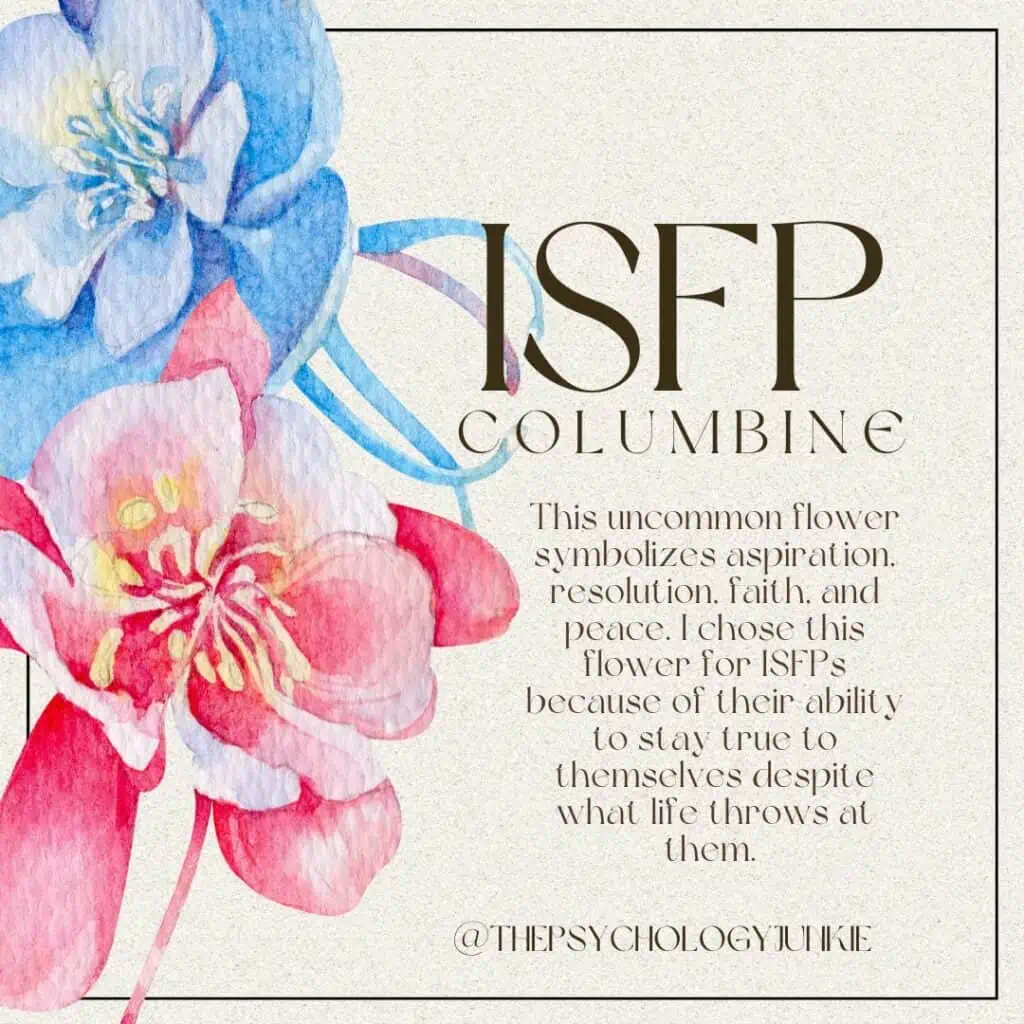 ISFP flower is columbine
