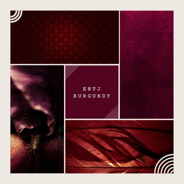 ENTJ color is burgundy
