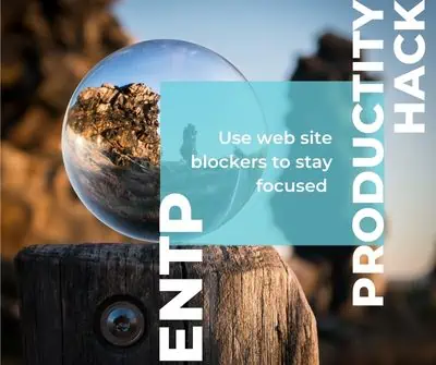 ENTP Productivity hack is to use web site blockers to stay focused