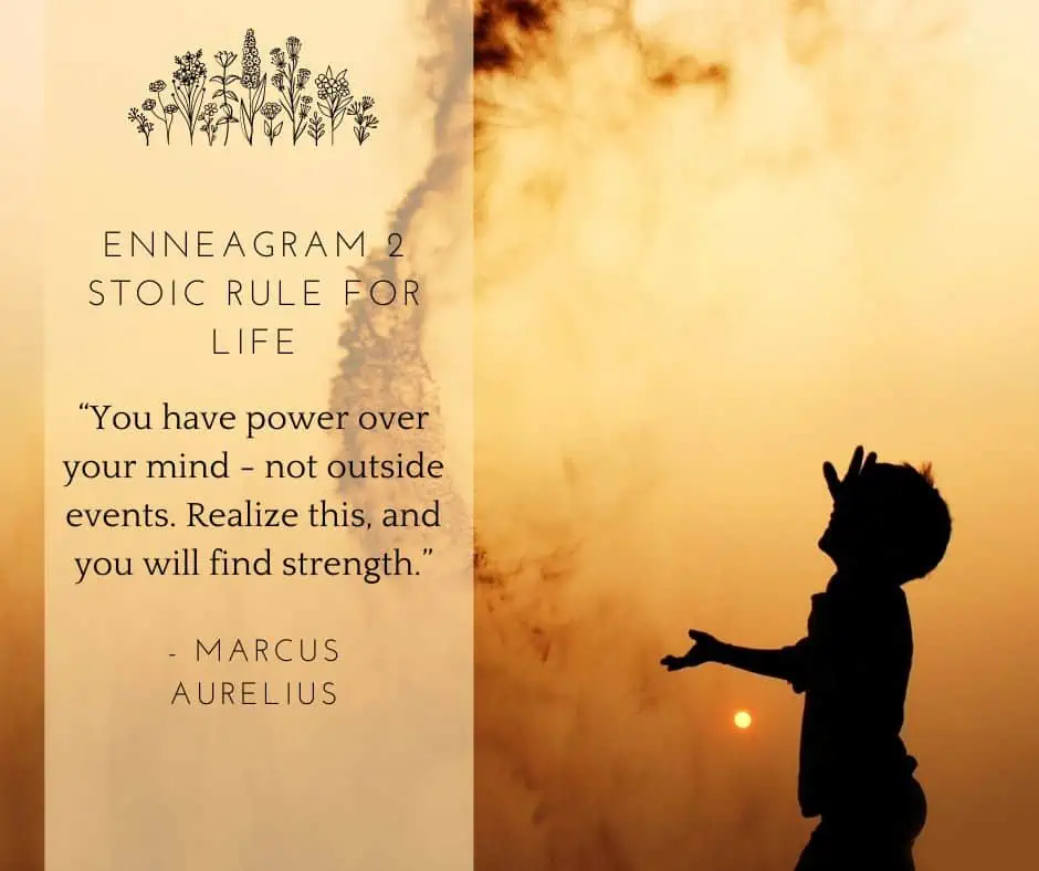 Enneagram Two quote by Marcus Aurelius